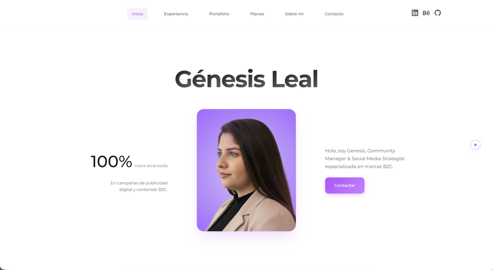 Mi portafolio: diseño y desarrollo propio